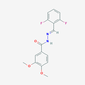 N'-(2,6-difluorobenzylidene)-3,4-dimethoxybenzohydrazide