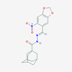 N'-({6-nitro-1,3-benzodioxol-5-yl}methylene)-1-adamantanecarbohydrazide