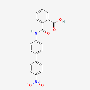 molecular formula C20H14N2O5 B3441374 2-{[(4'-nitro-4-biphenylyl)amino]carbonyl}benzoic acid 