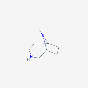 molecular formula C8H16N2 B034414 9-甲基-3,9-二氮杂双环[4.2.1]壬烷 CAS No. 102547-84-2