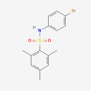 molecular formula C15H16BrNO2S B3441422 N-(4-bromophenyl)-2,4,6-trimethylbenzenesulfonamide 