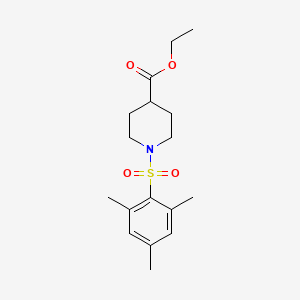 molecular formula C17H25NO4S B3441446 ethyl 1-(mesitylsulfonyl)-4-piperidinecarboxylate 