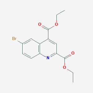 molecular formula C15H14BrNO4 B3441451 diethyl 6-bromo-2,4-quinolinedicarboxylate 