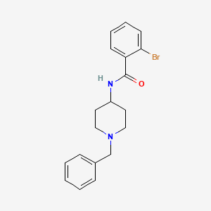 molecular formula C19H21BrN2O B3441462 N-(1-benzyl-4-piperidinyl)-2-bromobenzamide 