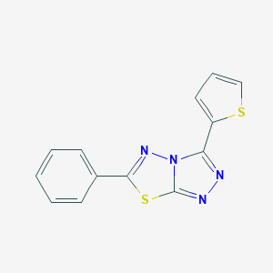 molecular formula C13H8N4S2 B344147 6-Phenyl-3-(2-thienyl)[1,2,4]triazolo[3,4-b][1,3,4]thiadiazole 