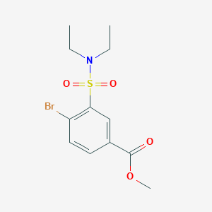 molecular formula C12H16BrNO4S B3441528 methyl 4-bromo-3-[(diethylamino)sulfonyl]benzoate 