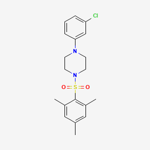 molecular formula C19H23ClN2O2S B3441543 1-(3-chlorophenyl)-4-(mesitylsulfonyl)piperazine CAS No. 314054-08-5
