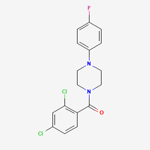 molecular formula C17H15Cl2FN2O B3441551 1-(2,4-dichlorobenzoyl)-4-(4-fluorophenyl)piperazine 