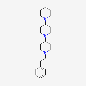 molecular formula C23H37N3 B3441564 1''-(2-phenylethyl)-1,4':1',4''-terpiperidine 