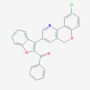 [3-(9-chloro-5H-chromeno[4,3-b]pyridin-3-yl)-1-benzofuran-2-yl](phenyl)methanone