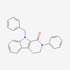 molecular formula C24H20N2O B3441727 9-benzyl-2-phenyl-2,3,4,9-tetrahydro-1H-beta-carbolin-1-one 