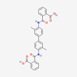 molecular formula C30H24N2O6 B3441732 2,2'-[(3,3'-dimethyl-4,4'-biphenyldiyl)bis(iminocarbonyl)]dibenzoic acid 