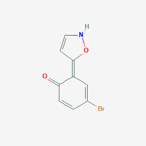 molecular formula C9H6BrNO2 B344177 (6E)-4-bromo-6-(2H-1,2-oxazol-5-ylidene)cyclohexa-2,4-dien-1-one 