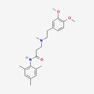 molecular formula C23H32N2O3 B3441805 N~3~-[2-(3,4-dimethoxyphenyl)ethyl]-N~1~-mesityl-N~3~-methyl-beta-alaninamide 