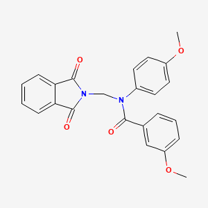 molecular formula C24H20N2O5 B3441823 N-[(1,3-dioxo-1,3-dihydro-2H-isoindol-2-yl)methyl]-3-methoxy-N-(4-methoxyphenyl)benzamide 