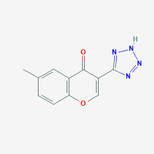 molecular formula C11H8N4O2 B344184 6-methyl-3-(2H-tetrazol-5-yl)chromen-4-one CAS No. 50743-48-1