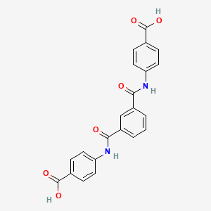 molecular formula C22H16N2O6 B3441844 4,4'-[1,3-phenylenebis(carbonylimino)]dibenzoic acid 