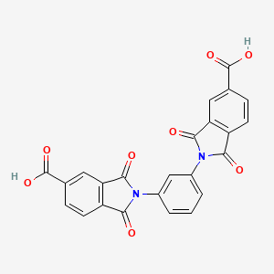 molecular formula C24H12N2O8 B3441854 2,2'-(1,3-phenylene)bis(1,3-dioxo-5-isoindolinecarboxylic acid) 