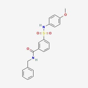molecular formula C21H20N2O4S B3441868 N-benzyl-3-{[(4-methoxyphenyl)amino]sulfonyl}benzamide 