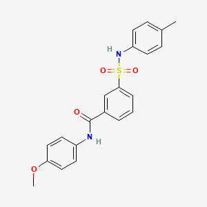 molecular formula C21H20N2O4S B3441888 N-(4-methoxyphenyl)-3-{[(4-methylphenyl)amino]sulfonyl}benzamide 