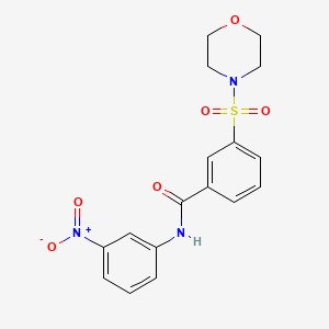 molecular formula C17H17N3O6S B3441902 3-(4-morpholinylsulfonyl)-N-(3-nitrophenyl)benzamide 