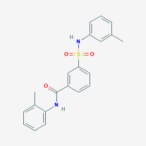 molecular formula C21H20N2O3S B3441921 N-(2-methylphenyl)-3-{[(3-methylphenyl)amino]sulfonyl}benzamide 
