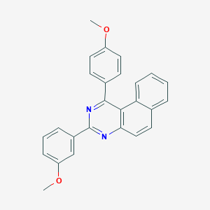 molecular formula C26H20N2O2 B3441984 3-(3-methoxyphenyl)-1-(4-methoxyphenyl)benzo[f]quinazoline 