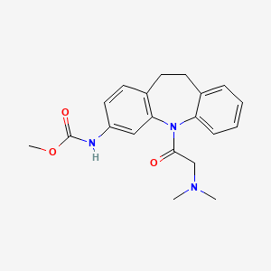 molecular formula C20H23N3O3 B3441995 methyl [5-(N,N-dimethylglycyl)-10,11-dihydro-5H-dibenzo[b,f]azepin-3-yl]carbamate 