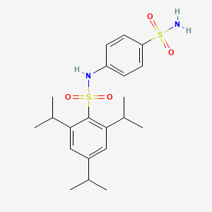 molecular formula C21H30N2O4S2 B3442022 N-[4-(aminosulfonyl)phenyl]-2,4,6-triisopropylbenzenesulfonamide 