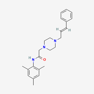 N-mesityl-2-[4-(3-phenyl-2-propen-1-yl)-1-piperazinyl]acetamide