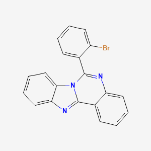 molecular formula C20H12BrN3 B3442070 6-(2-bromophenyl)benzimidazo[1,2-c]quinazoline 