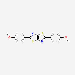 molecular formula C18H14N2O2S2 B3442085 2,5-bis(4-methoxyphenyl)[1,3]thiazolo[5,4-d][1,3]thiazole CAS No. 74008-14-3