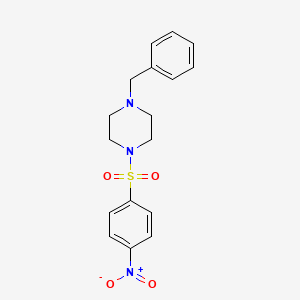 molecular formula C17H19N3O4S B3442118 1-benzyl-4-[(4-nitrophenyl)sulfonyl]piperazine 