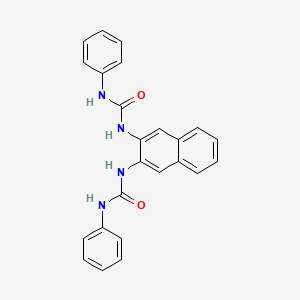 molecular formula C24H20N4O2 B3442195 N,N''-2,3-naphthalenediylbis(N'-phenylurea) 