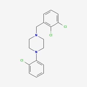 molecular formula C17H17Cl3N2 B3442222 1-(2-chlorophenyl)-4-(2,3-dichlorobenzyl)piperazine 