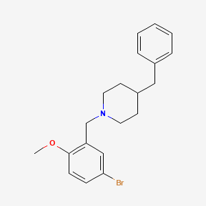 molecular formula C20H24BrNO B3442242 4-benzyl-1-(5-bromo-2-methoxybenzyl)piperidine 