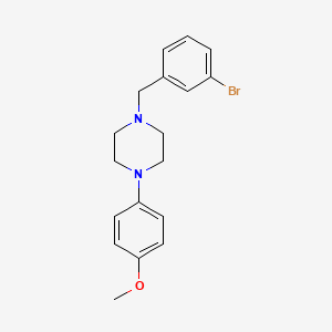 molecular formula C18H21BrN2O B3442250 1-(3-bromobenzyl)-4-(4-methoxyphenyl)piperazine 