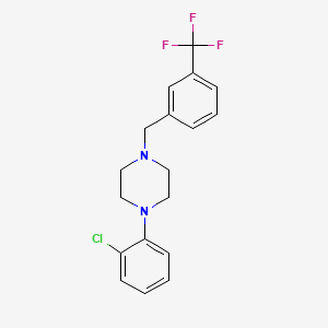 1-(2-Chlorophenyl)-4-[[3-(trifluoromethyl)phenyl]methyl]piperazine