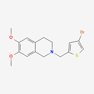 molecular formula C16H18BrNO2S B3442318 2-[(4-bromo-2-thienyl)methyl]-6,7-dimethoxy-1,2,3,4-tetrahydroisoquinoline CAS No. 331855-51-7