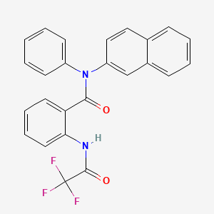 molecular formula C25H17F3N2O2 B3442323 N-2-naphthyl-N-phenyl-2-[(trifluoroacetyl)amino]benzamide 