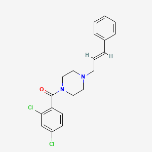molecular formula C20H20Cl2N2O B3442328 1-(2,4-dichlorobenzoyl)-4-(3-phenyl-2-propen-1-yl)piperazine 