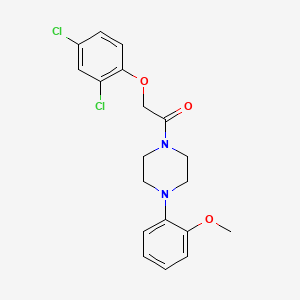 molecular formula C19H20Cl2N2O3 B3442330 1-[(2,4-dichlorophenoxy)acetyl]-4-(2-methoxyphenyl)piperazine 