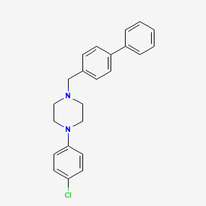 1-(4-biphenylylmethyl)-4-(4-chlorophenyl)piperazine