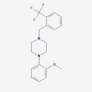 molecular formula C19H21F3N2O B3442357 1-(2-methoxyphenyl)-4-[2-(trifluoromethyl)benzyl]piperazine 