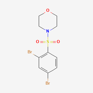 molecular formula C10H11Br2NO3S B3442387 4-[(2,4-dibromophenyl)sulfonyl]morpholine 