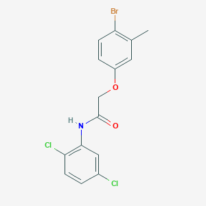 molecular formula C15H12BrCl2NO2 B3442444 2-(4-bromo-3-methylphenoxy)-N-(2,5-dichlorophenyl)acetamide 