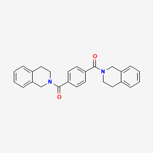 molecular formula C26H24N2O2 B3442452 2,2'-(1,4-phenylenedicarbonyl)bis-1,2,3,4-tetrahydroisoquinoline 