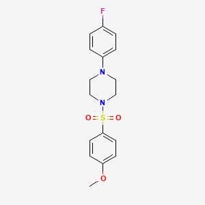 molecular formula C17H19FN2O3S B3442456 1-(4-fluorophenyl)-4-[(4-methoxyphenyl)sulfonyl]piperazine 