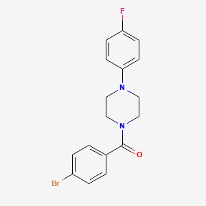 molecular formula C17H16BrFN2O B3442469 1-(4-bromobenzoyl)-4-(4-fluorophenyl)piperazine 