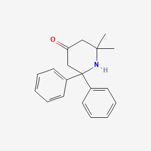 molecular formula C19H21NO B3442552 2,2-dimethyl-6,6-diphenyl-4-piperidinone 